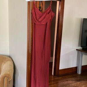 Elegant Pink Evening Gown